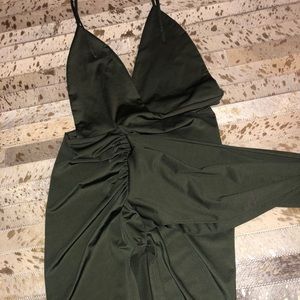 Green XS High Split Dress. MAKE AN OFFER! :)